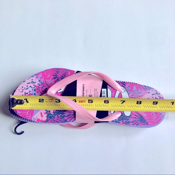 3/$15 BEACH VIBES Flip Flop Sandals Pink Small 5 / 6 Women’s NEW - Picture 6 of 14